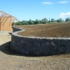 Undulating retaining wall
